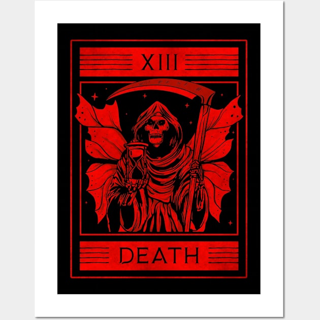 Fairycore Aesthetic Tarot Card Death Fairy Goth Wall Art by Alex21